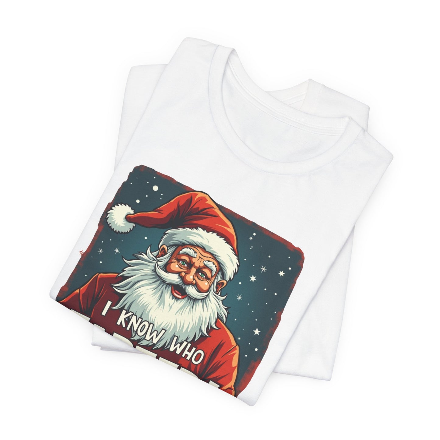 Funny Christmas T-Shirt – Vintage Santa "I Know Who Farted!" Holiday Tee