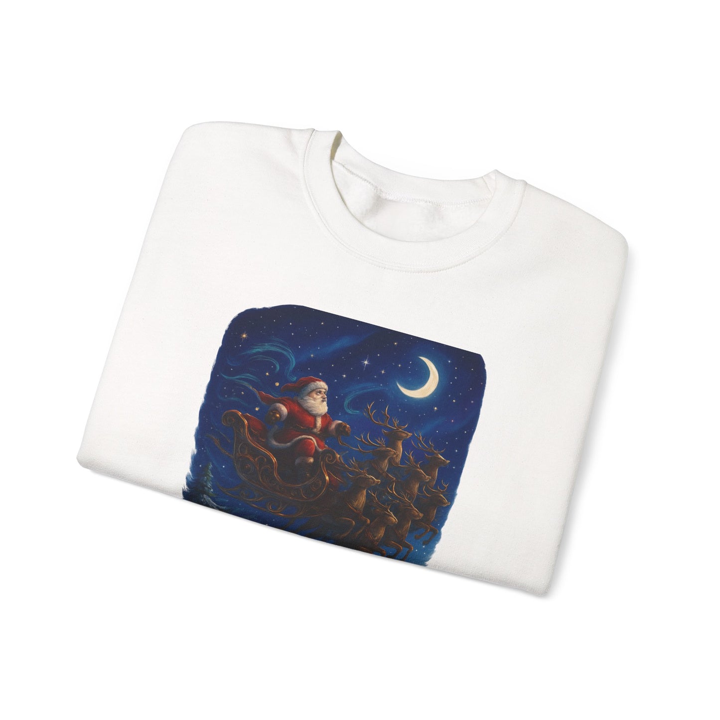 Christmas Santa Sleigh Crewneck Sweatshirt