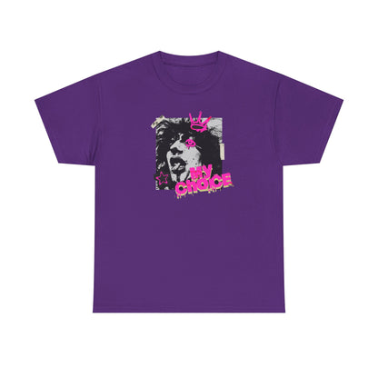 My Choice Graphic Tee — Punk Dog Crown Vintage Streetwear T‑Shirt