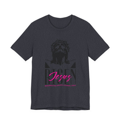 Risen Jesus Portrait Tee — Christian Easter Resurrection T-Shirt