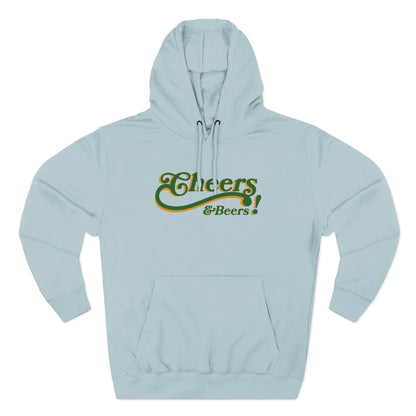Cheers & Beers Hoodie — Retro Script St. Patrick’s Day Sweatshirt