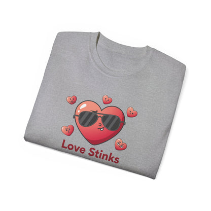 Love Stinks Heart Tee — Funny Valentine’s Day Shirt