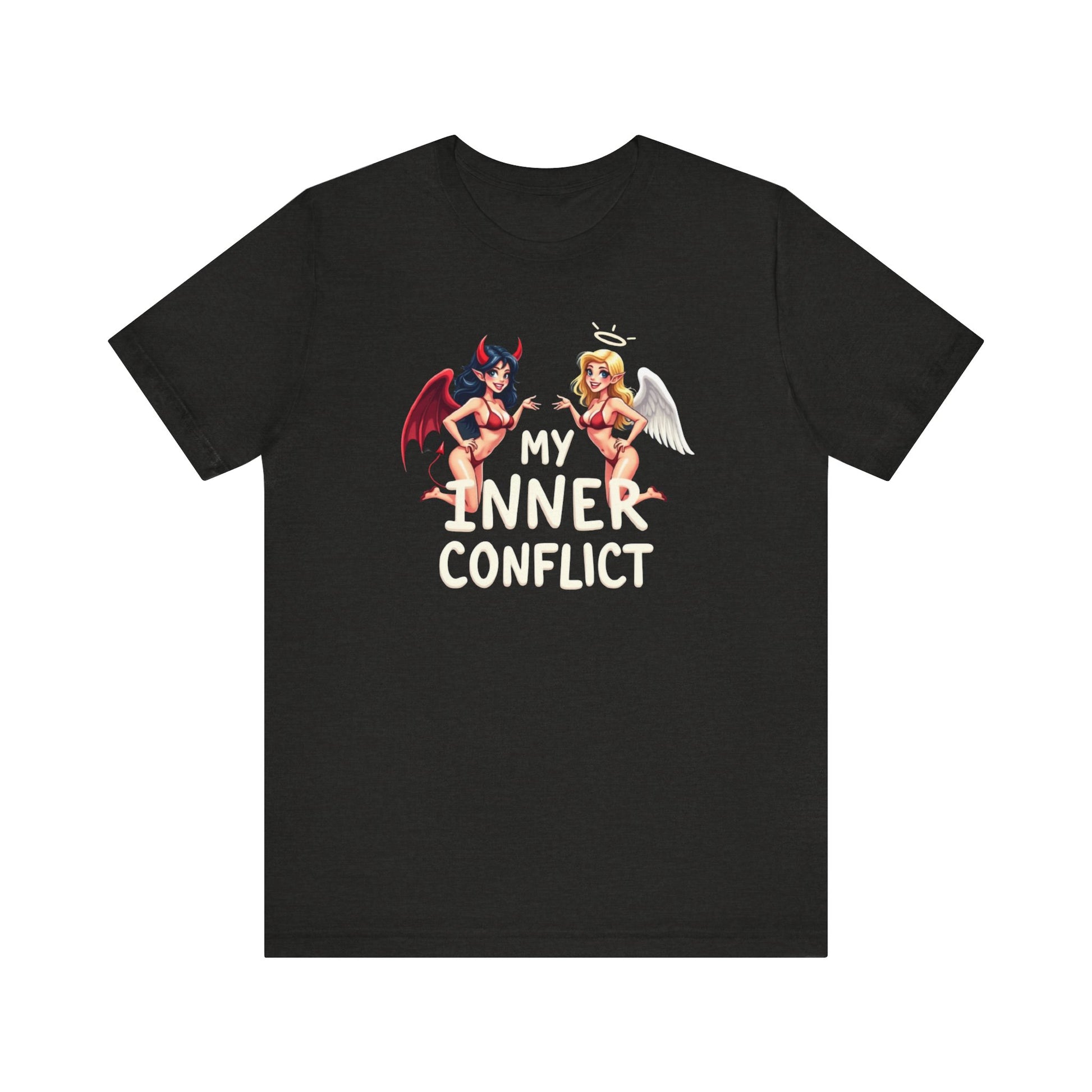 My Inner Conflict, Graphic Tee, Casual Wear, Halloween Gift, Unisex Shirt, Fashion Statement, Unique Style - Psychonaut Swag