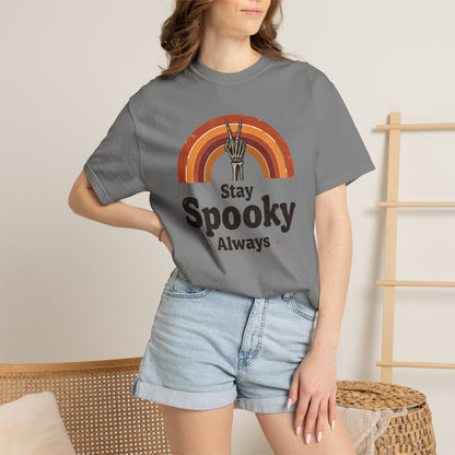 Stay Spooky Always T-Shirt — Retro Rainbow Halloween Tee