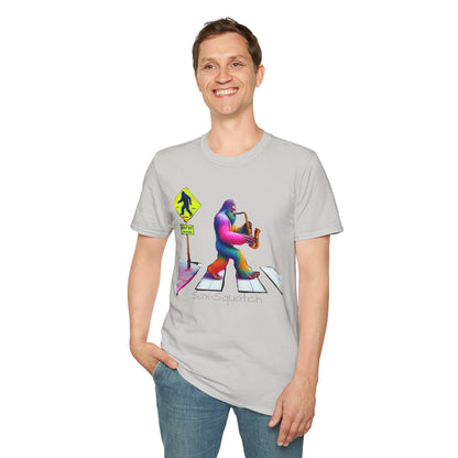 Sax-Squatch, Unisex Softstyle T-Shirt