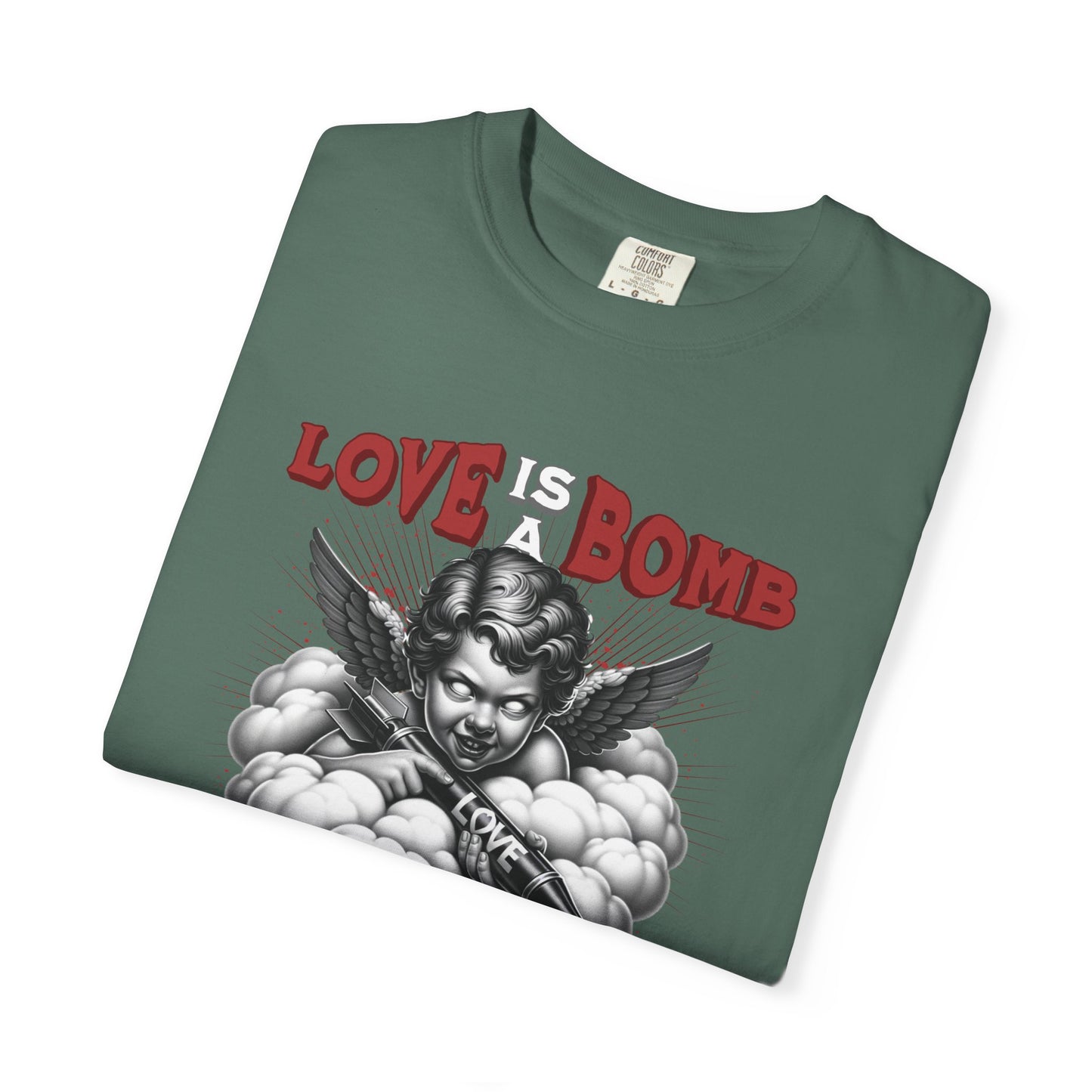 Love Is a Bomb T-Shirt — Vintage Cherub Graphic Tee