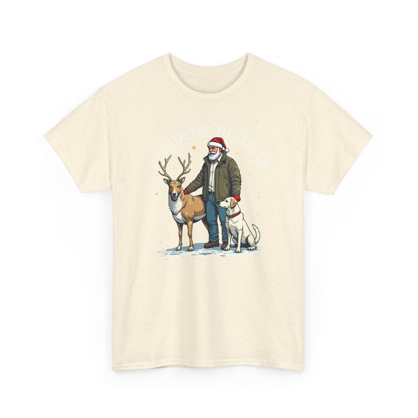 Reindeer Handler T‑Shirt — Santa Handler Graphic Holiday Tee
