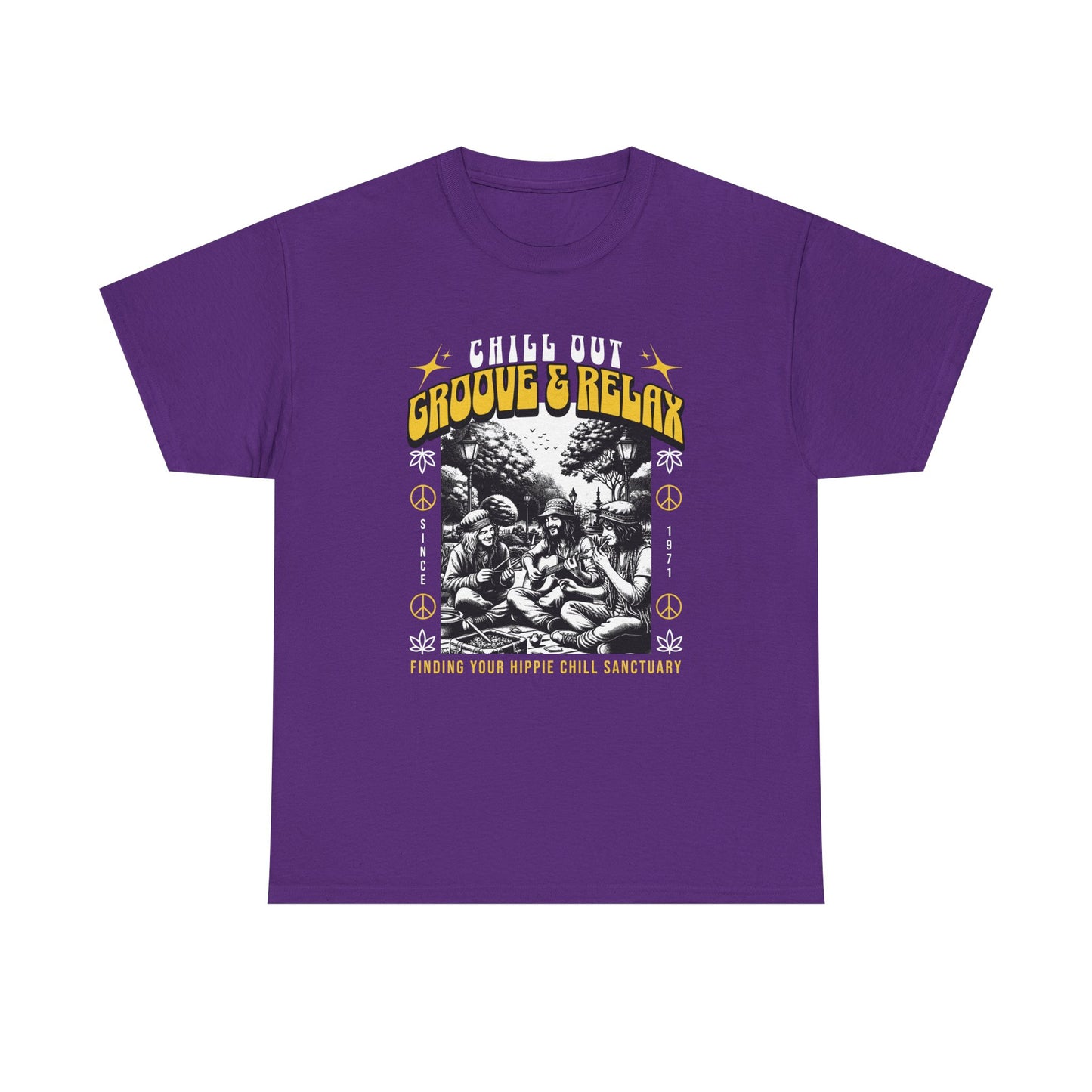 Groove and Relax, Unisex Heavy Cotton Tee