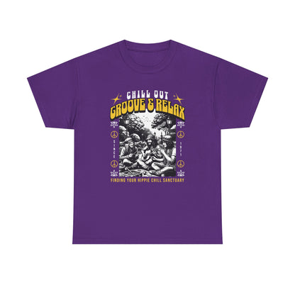 Groove and Relax, Unisex Heavy Cotton Tee
