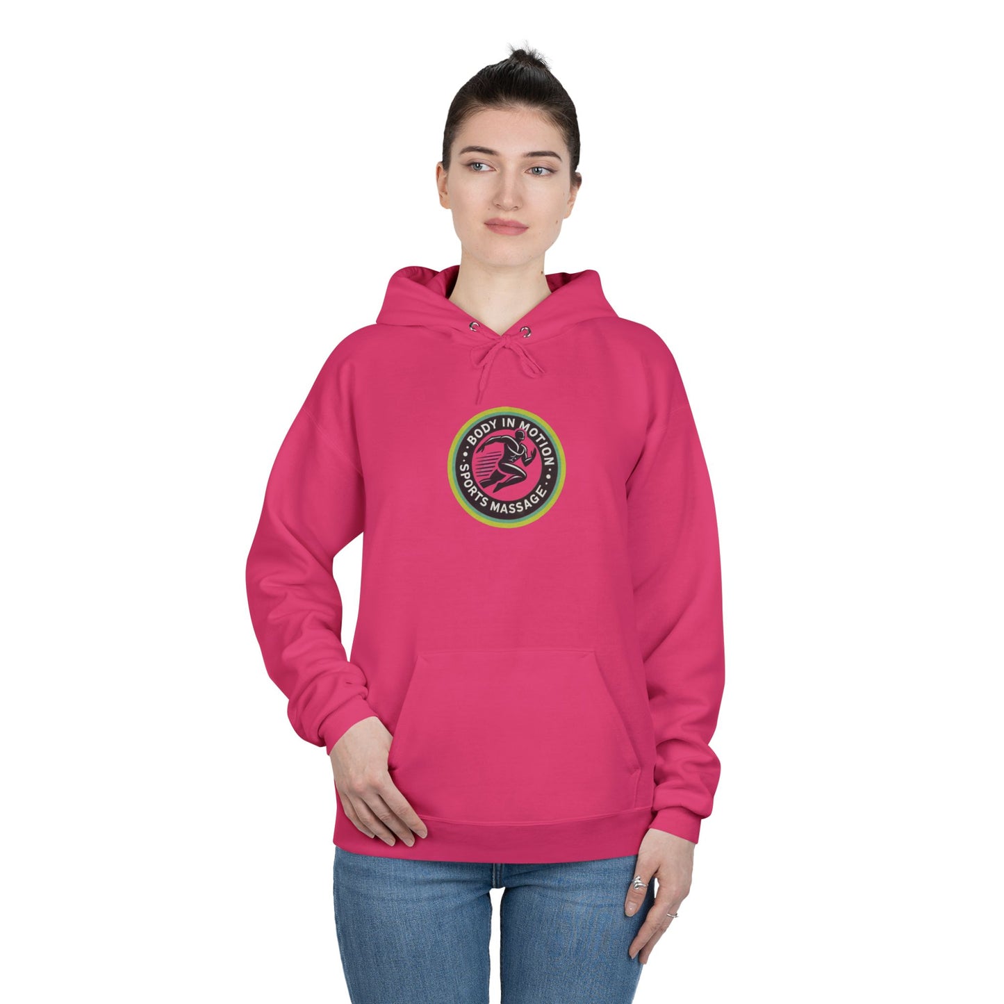 Sports Massage, Logo Hoodie — 'Run Fast' Athletic Pullover