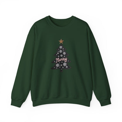 Merry Tree, Christmas sweatshirt, Unisex Heavy Blend™ Crewneck Sweatshirt