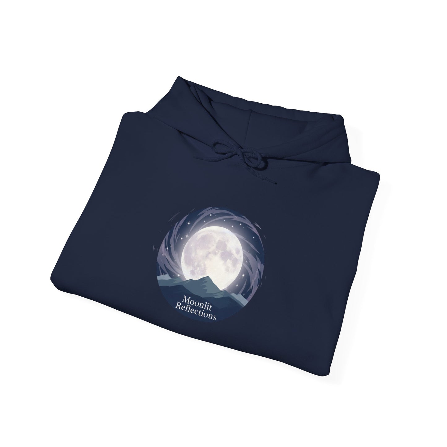 Moonlit Cove Hoodie – Serene Nightscape Graphic Sweatshirt
