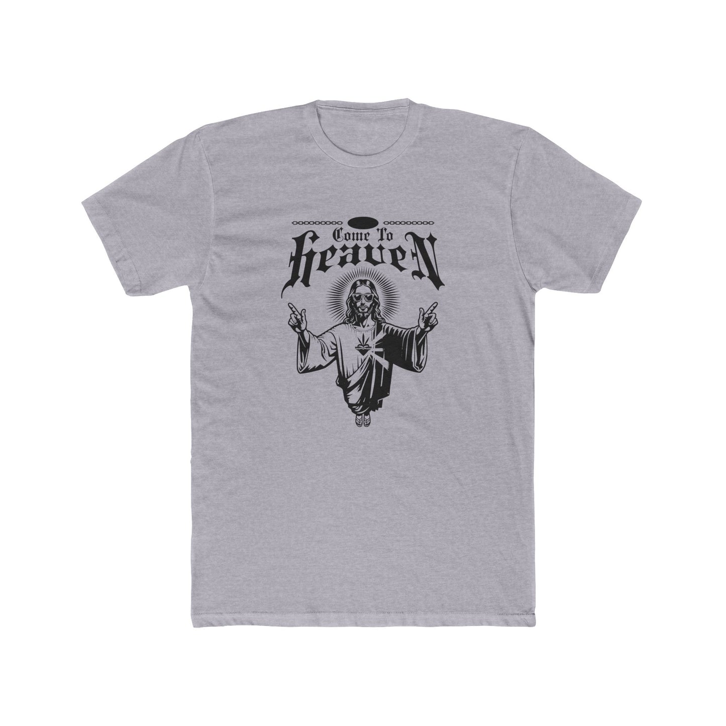 "Come to Heaven" Religious Graphic Tee — Vintage Jesus Illustration T-Shirt