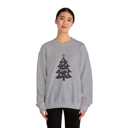 Merry Tree, Christmas sweatshirt, Unisex Heavy Blend™ Crewneck Sweatshirt