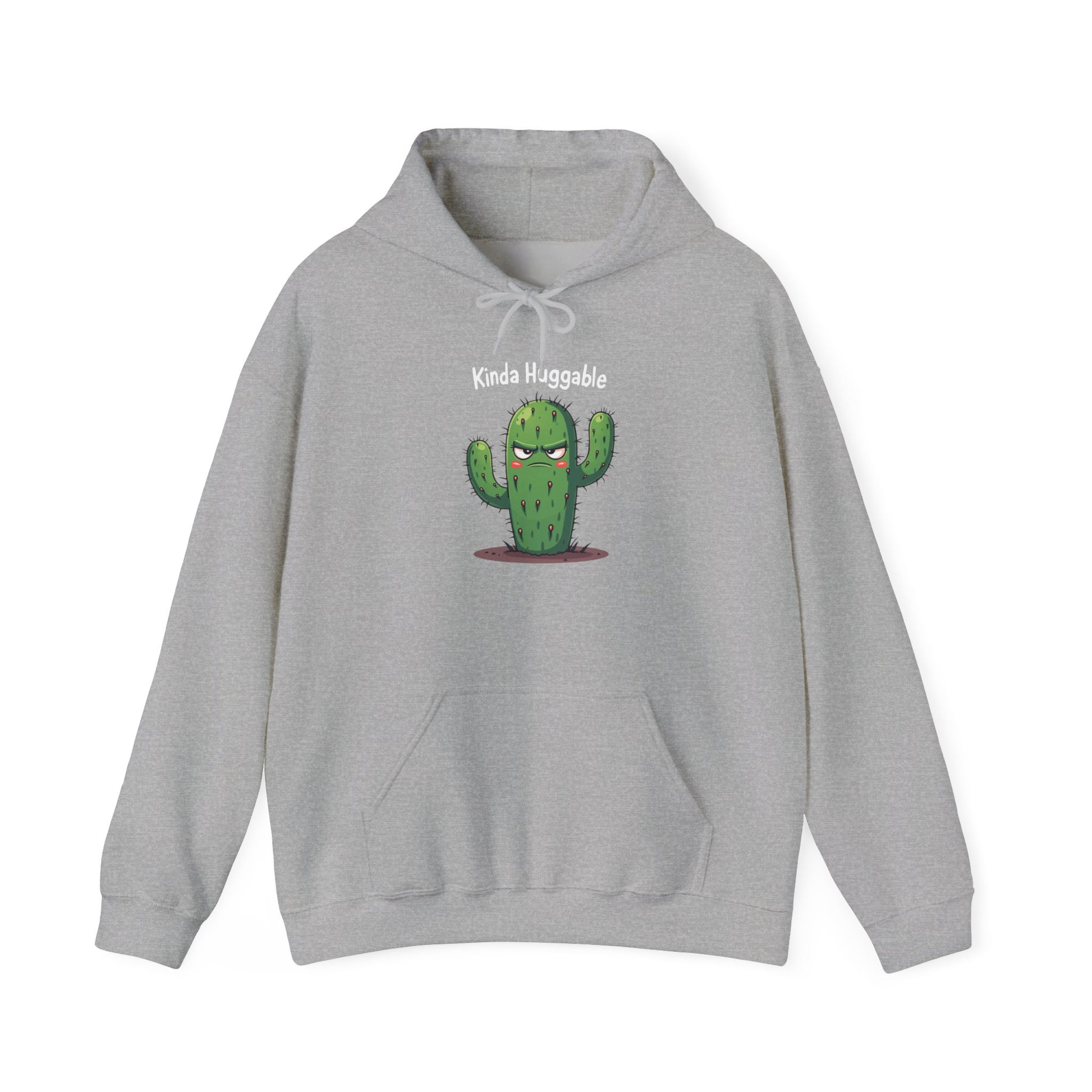 Kinda Huggable, Unisex Heavy Blend Sweatshirt, Comfy Gift, Funny Plant Lover Apparel, Perfect for Casual Outings, Spring Celebration - Psychonaut Swag