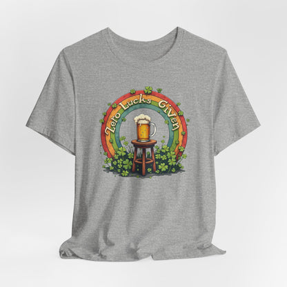 Lucky Garden Beer Tee — "Find Luck's Garden" St. Patrick's Day Shamrock T-Shirt