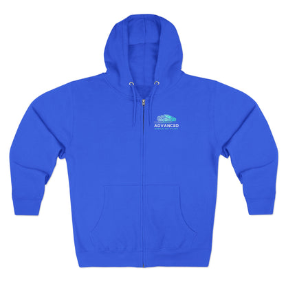 Advanced Mobile zip-up, Exploration Unisex Zip Hoodie, Cozy Zip Up, Casual Wear, Gift for Adventurers, Travel Enthusiasts