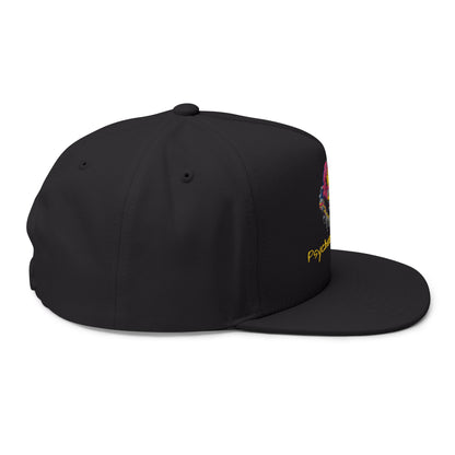 Trippy Smile Hat, Flat Bill Cap (Embroidery)