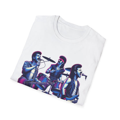 The Kentucky Waterfall, Retro Music Band Unisex Softstyle T-Shirt - Perfect for Concerts and Festivals - Psychonaut Swag