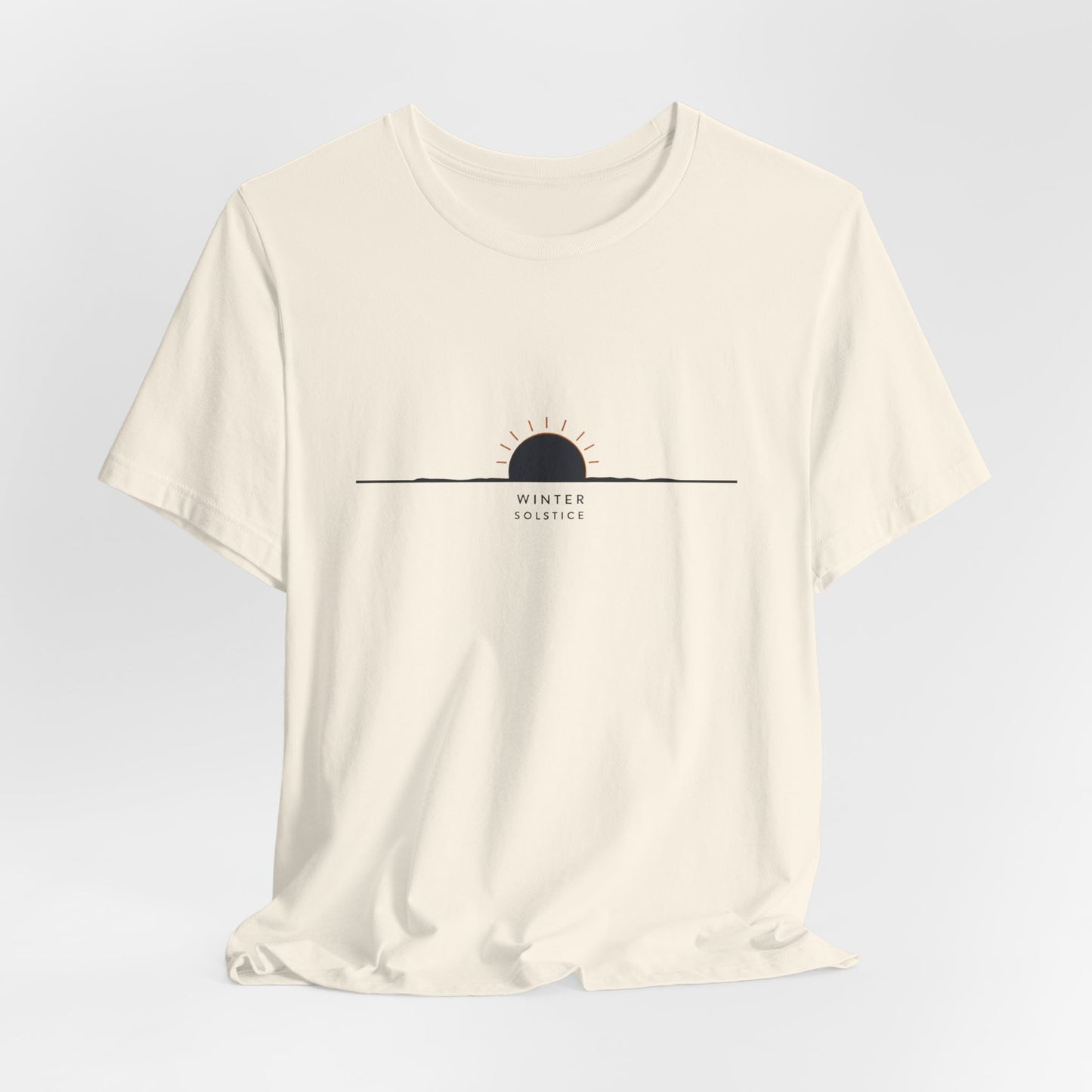Sunrise Minimalist Tee — "Winter Solstice" Graphic T-Shirt