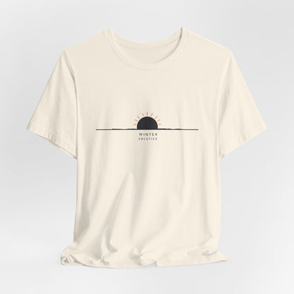 Sunrise Minimalist Tee — "Winter Solstice" Graphic T-Shirt