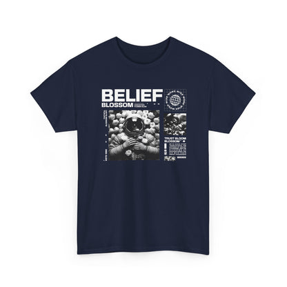 Astronaut Belief, Unisex Heavy Cotton Tee