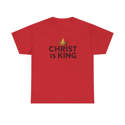 Christ Is King T-Shirt — Christian Faith Tee with Crown Graphic