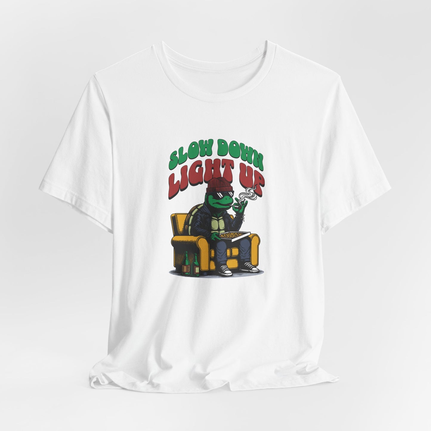 Slow Turtle, Unisex Jersey Short Sleeve Tee