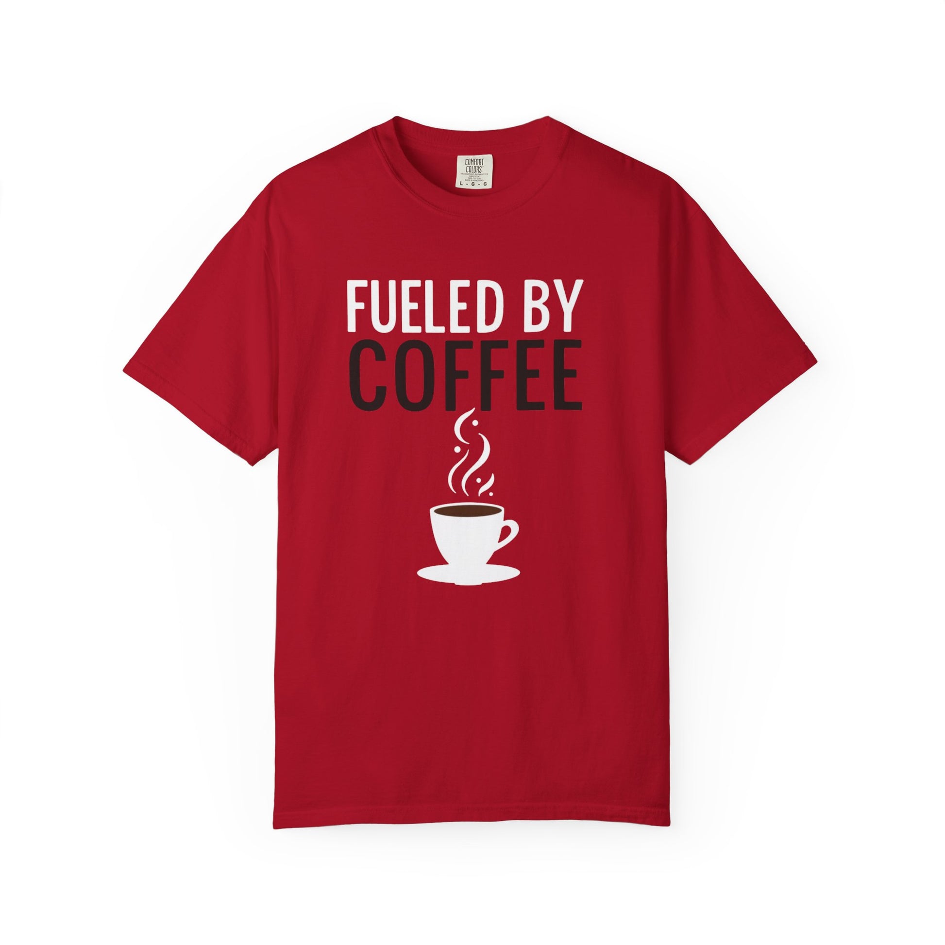 Fueled by Coffee Unisex Garment-Dyed T-Shirt - Psychonaut Swag