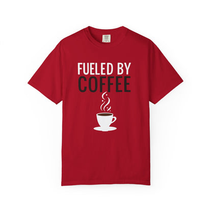 Fueled by Coffee Unisex Garment-Dyed T-Shirt - Psychonaut Swag