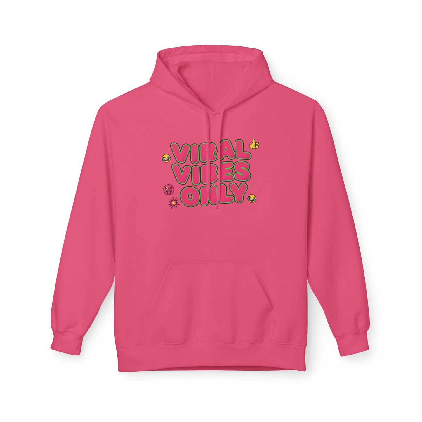 Hoodie - "Vibe Check" Colorful Retro Text Graphic