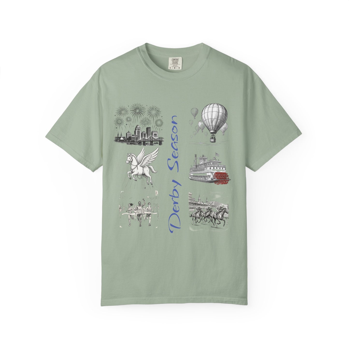 Derby Season T-Shirt — Horse Racing & Balloon Glow Festival Tee