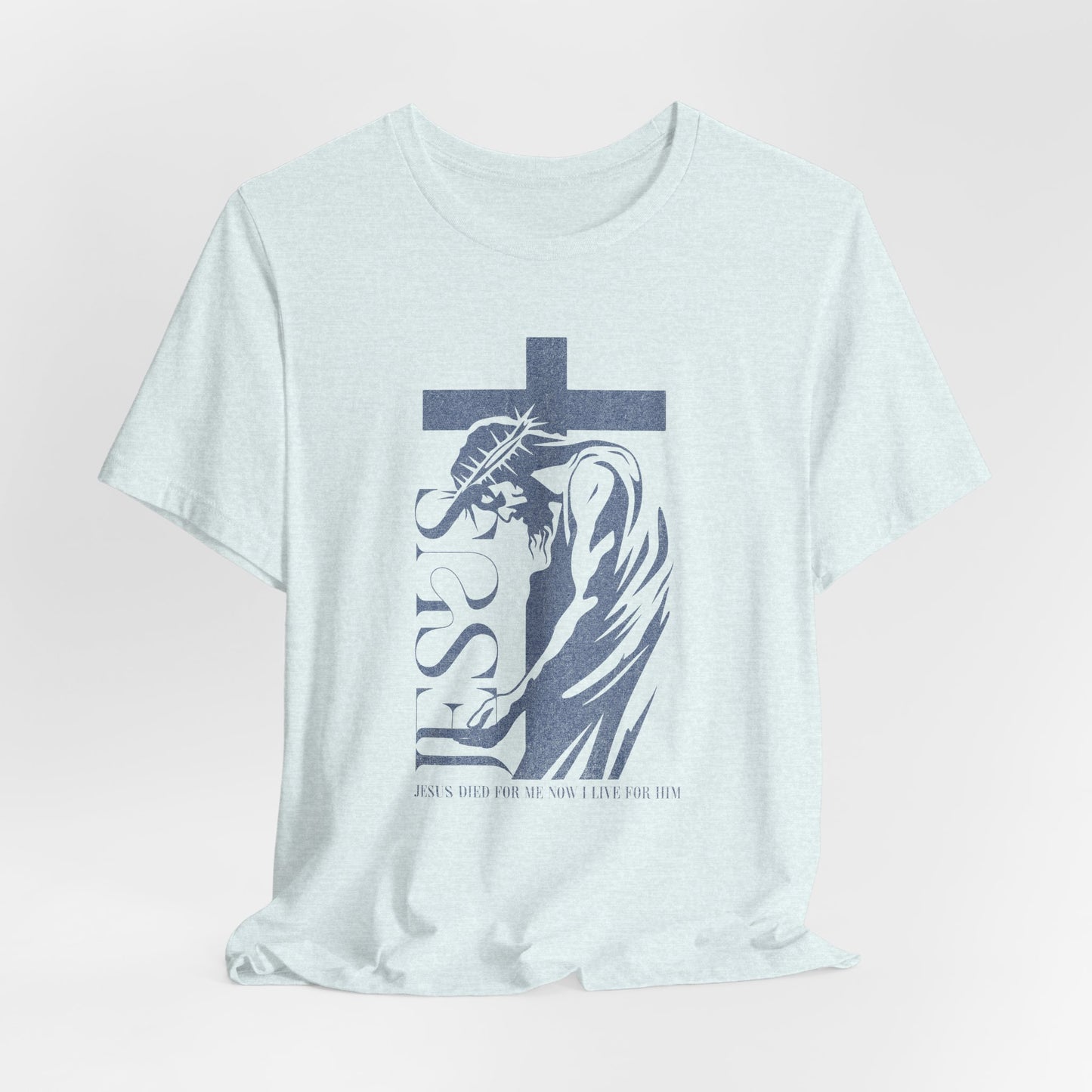 Christian Jesus Tee — Crown of Thorns Cross Graphic T-Shirt