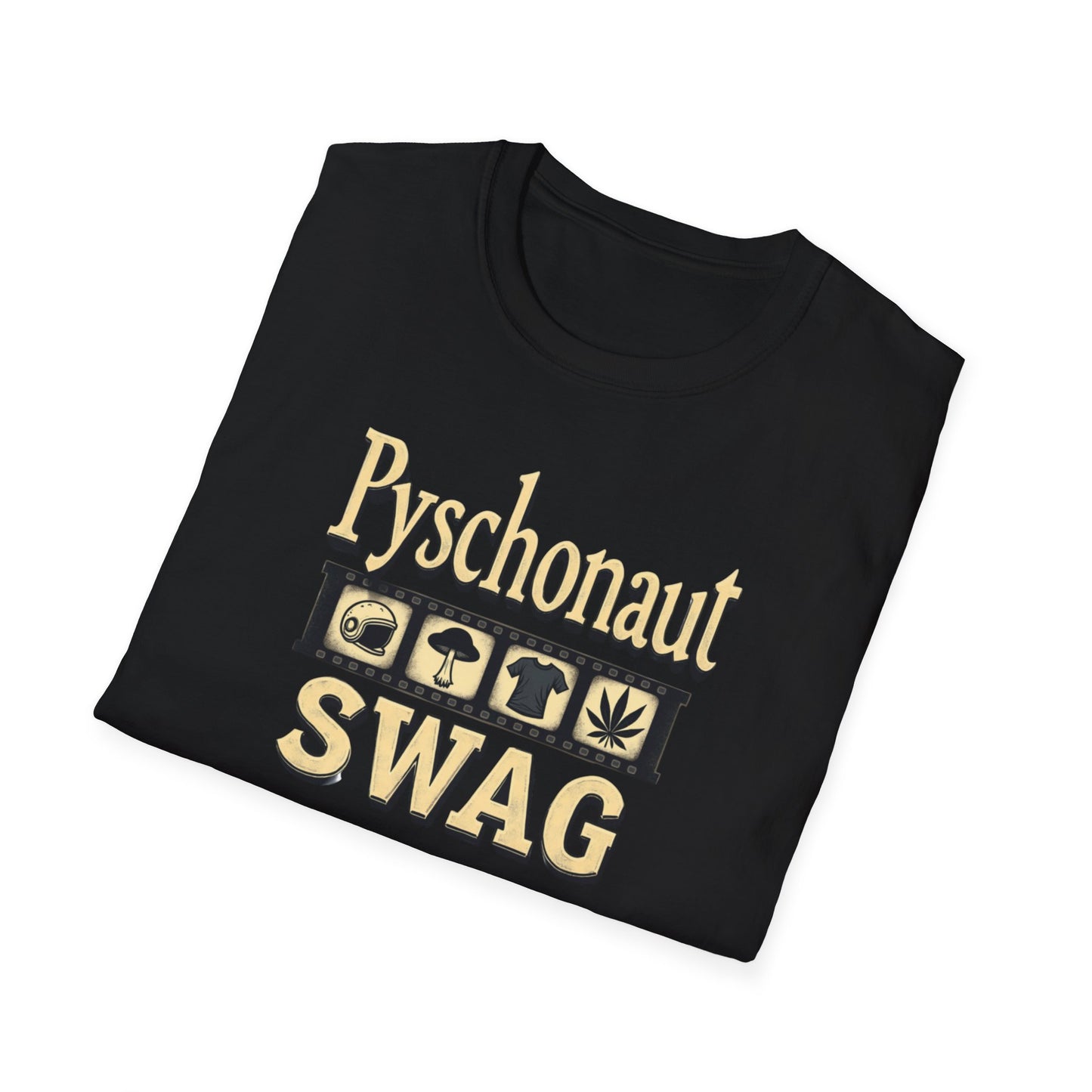 Psychonaut SWAG T-Shirt — Retro Gold Icon Graphic Tee