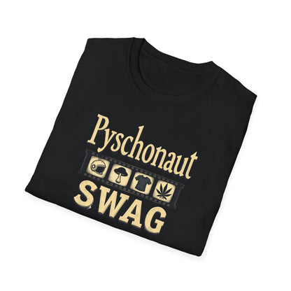 Psychonaut SWAG T-Shirt — Retro Gold Icon Graphic Tee