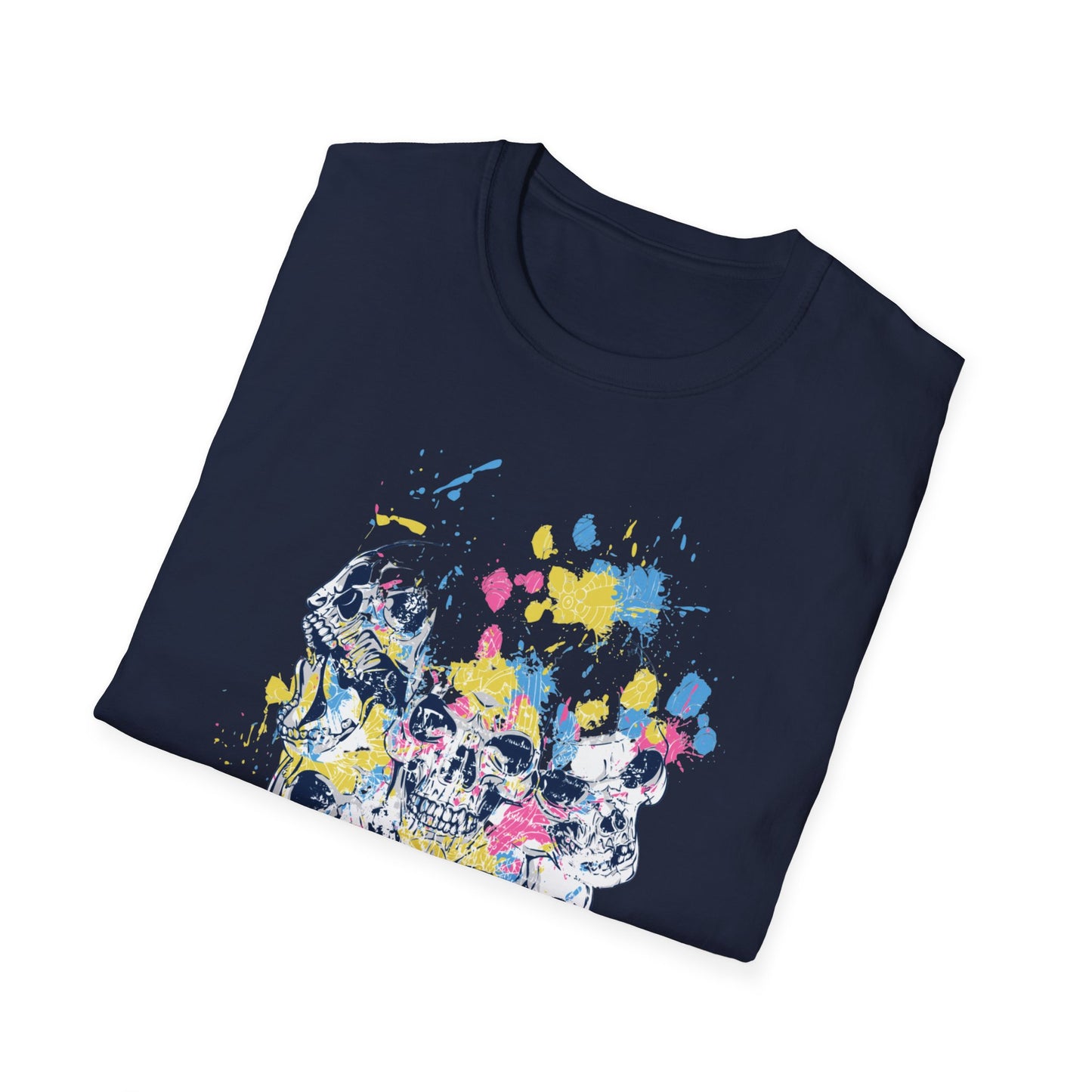 Split Skulls, Unisex Softstyle T-Shirt