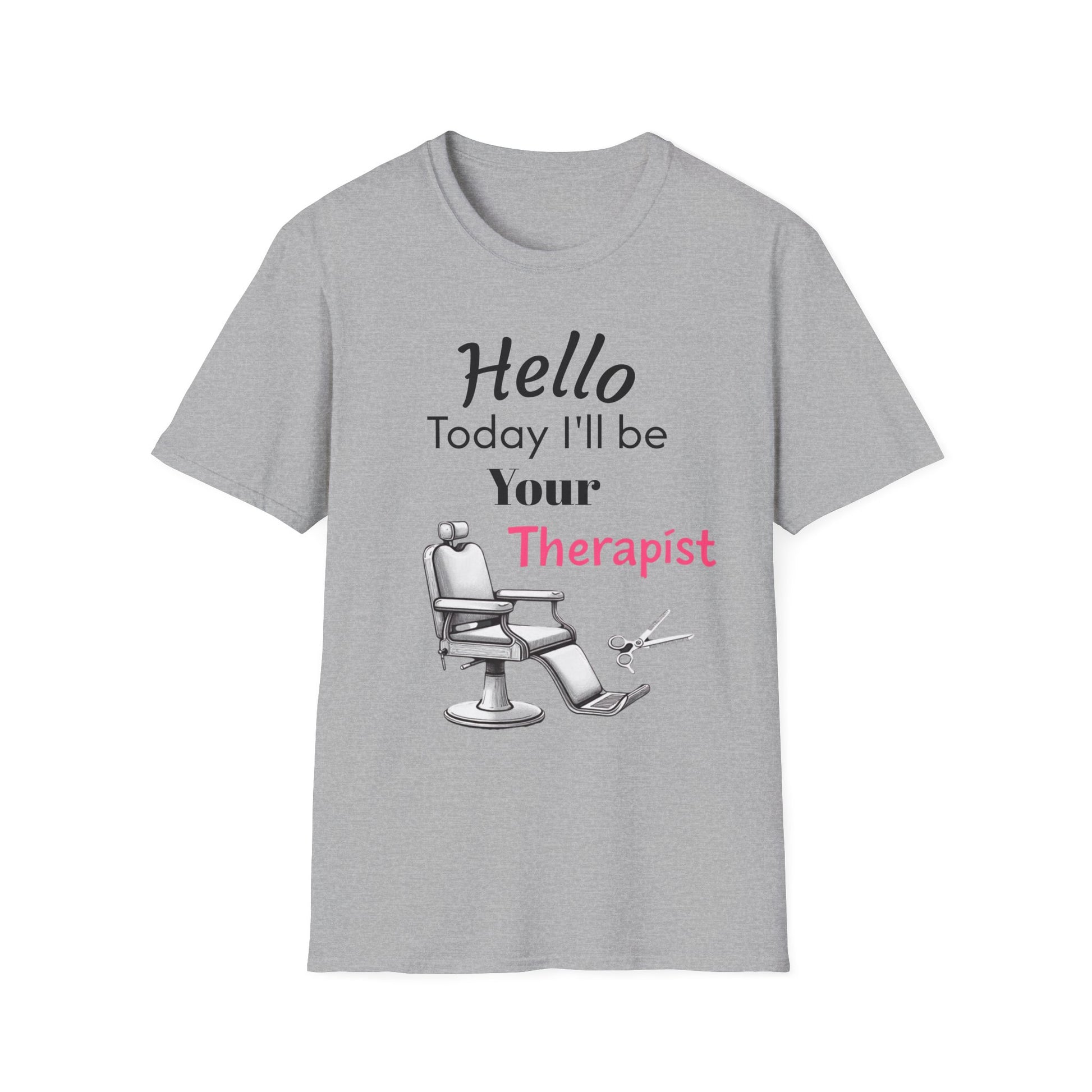 Hair stylist therapy, Unisex Softstyle T-Shirt | Perfect Gift for Barbers, Stylists, Hairdressers, Funny Tee for Self-Care Sundays, Hair Salon [...] - Psychonaut Swag
