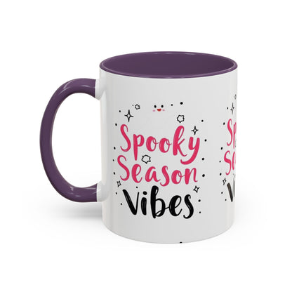 Spooky Season Vibes Accent Coffee Mug (Halloween 11/15oz)