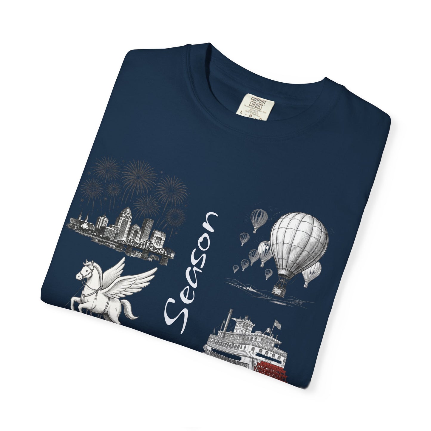 Derby Season T-Shirt — Horse Racing & Balloon Glow Festival Tee