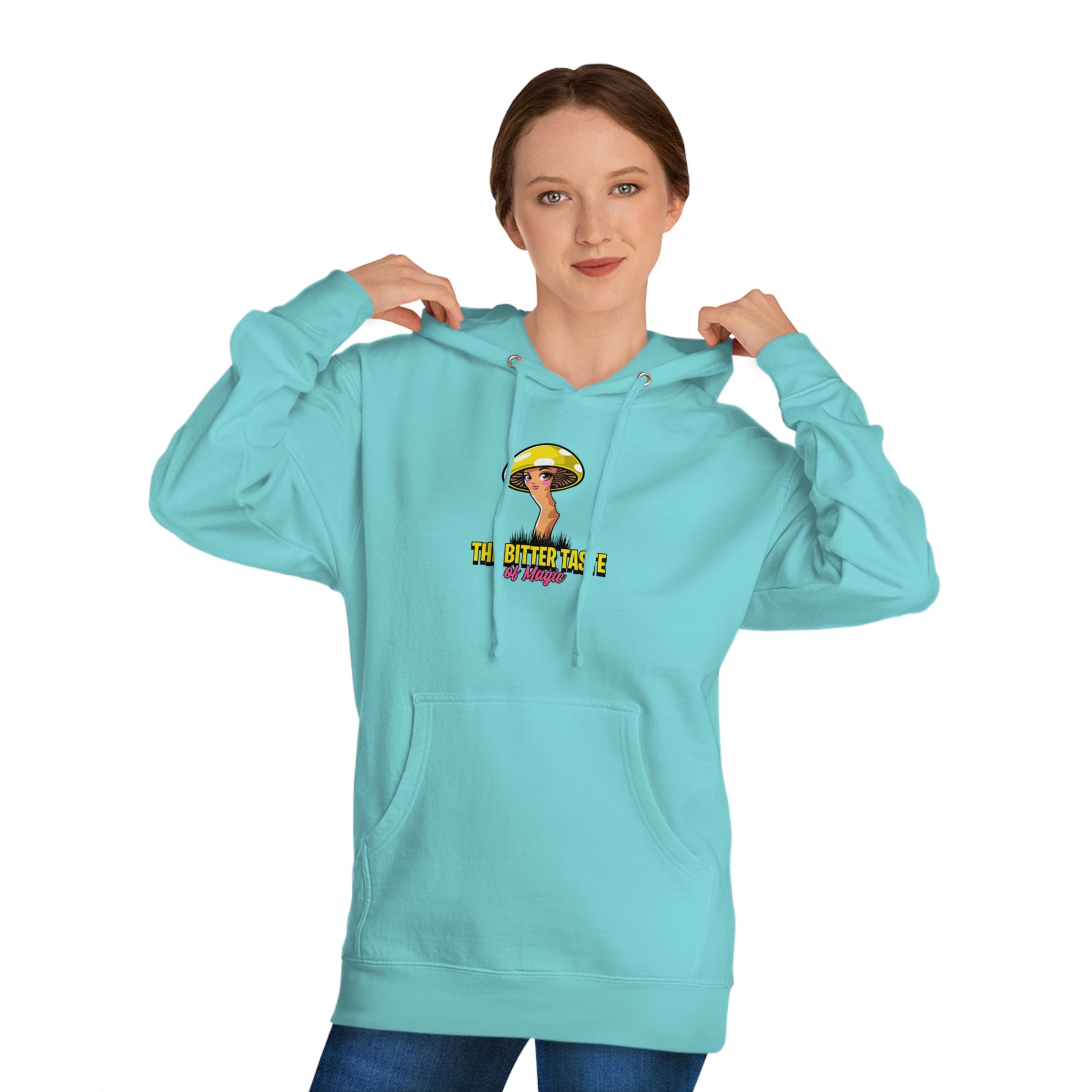Hooded Sweatshirt: Bite Back Shroom Design - Psychonaut Swag