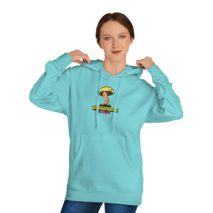 Hooded Sweatshirt: Bite Back Shroom Design - Psychonaut Swag