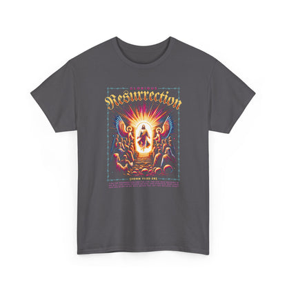 Resurrection Graphic Tee — Vintage Religious Revival T-Shirt