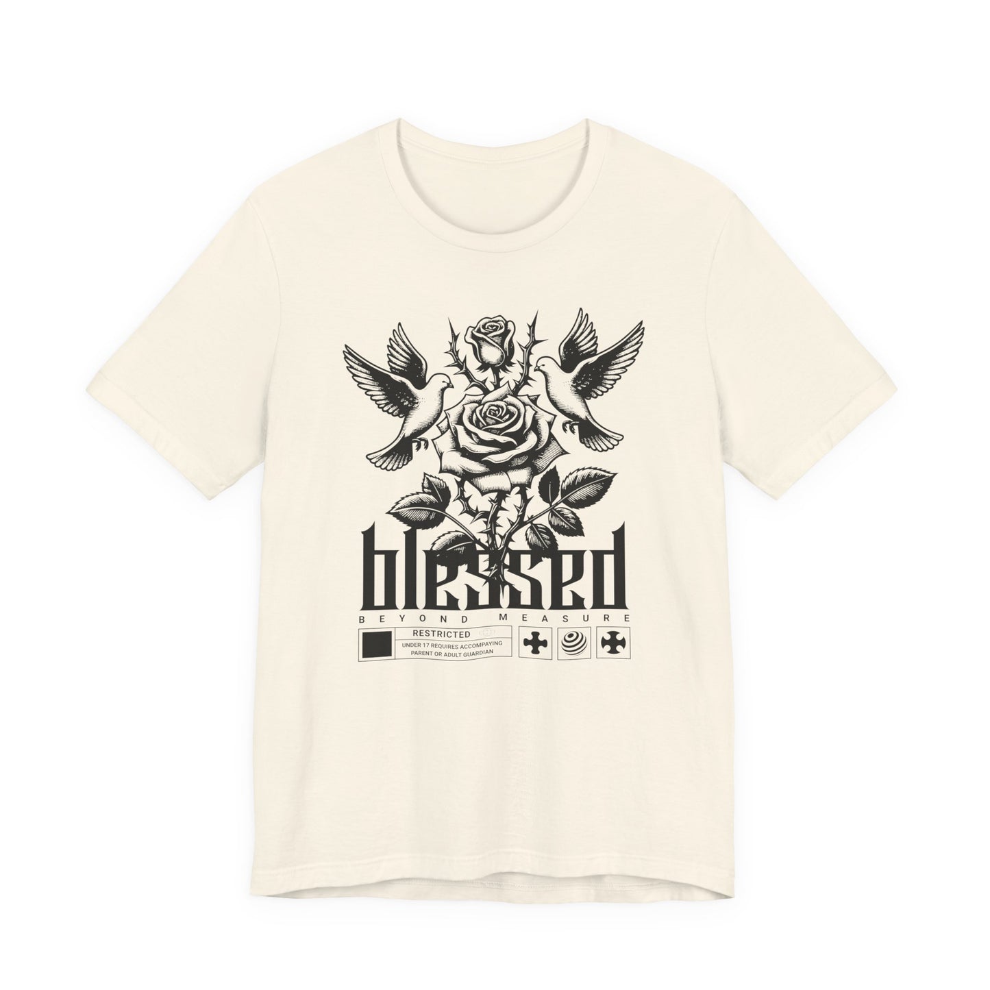 Blessed Rose Tee — Vintage Floral Graphic T‑Shirt