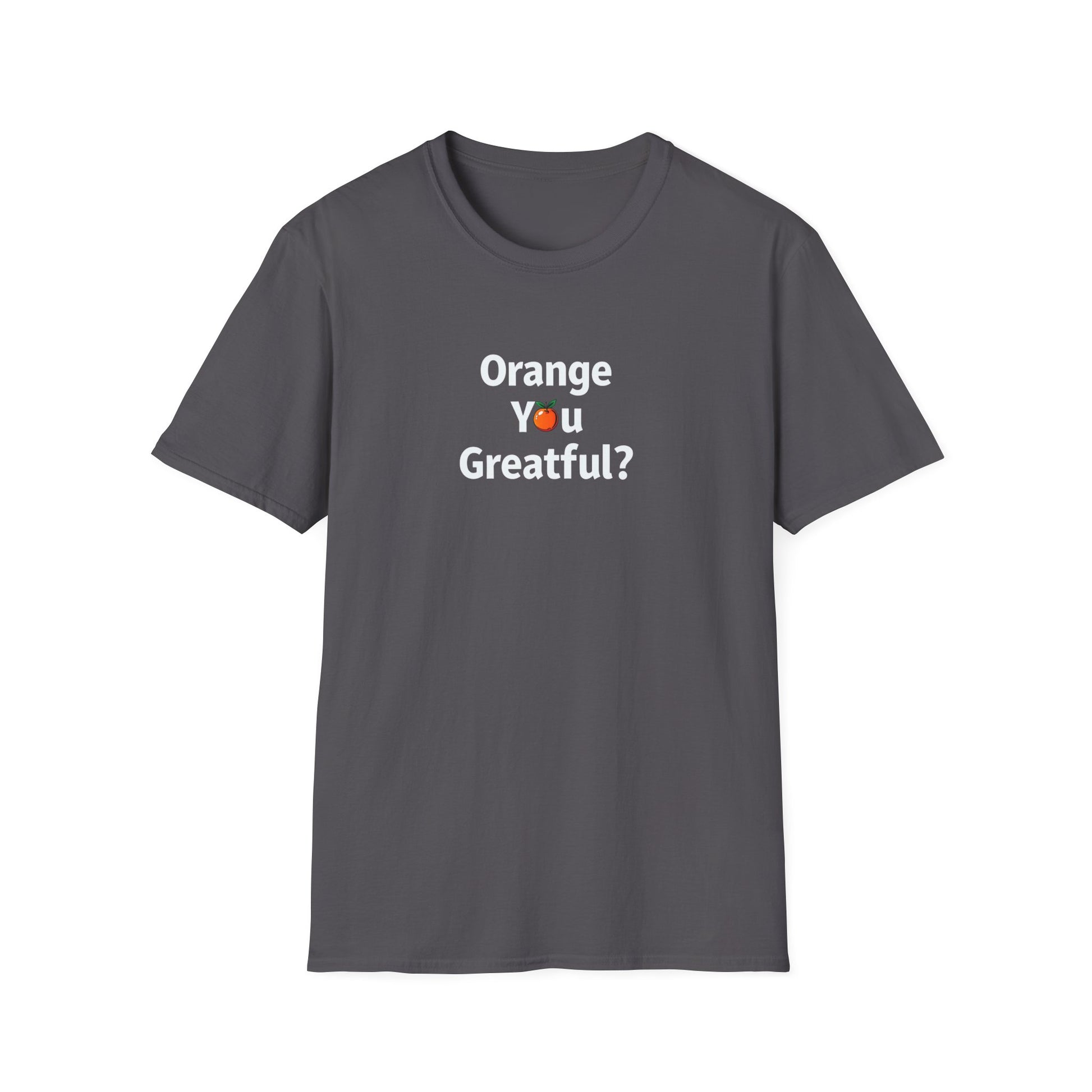 Grateful Orange T-Shirt, Unisex Casual Wear, Thanksgiving Shirt, Fall Vibes Tee, Gift for Friends, Comfortable Everyday Apparel - Psychonaut Swag