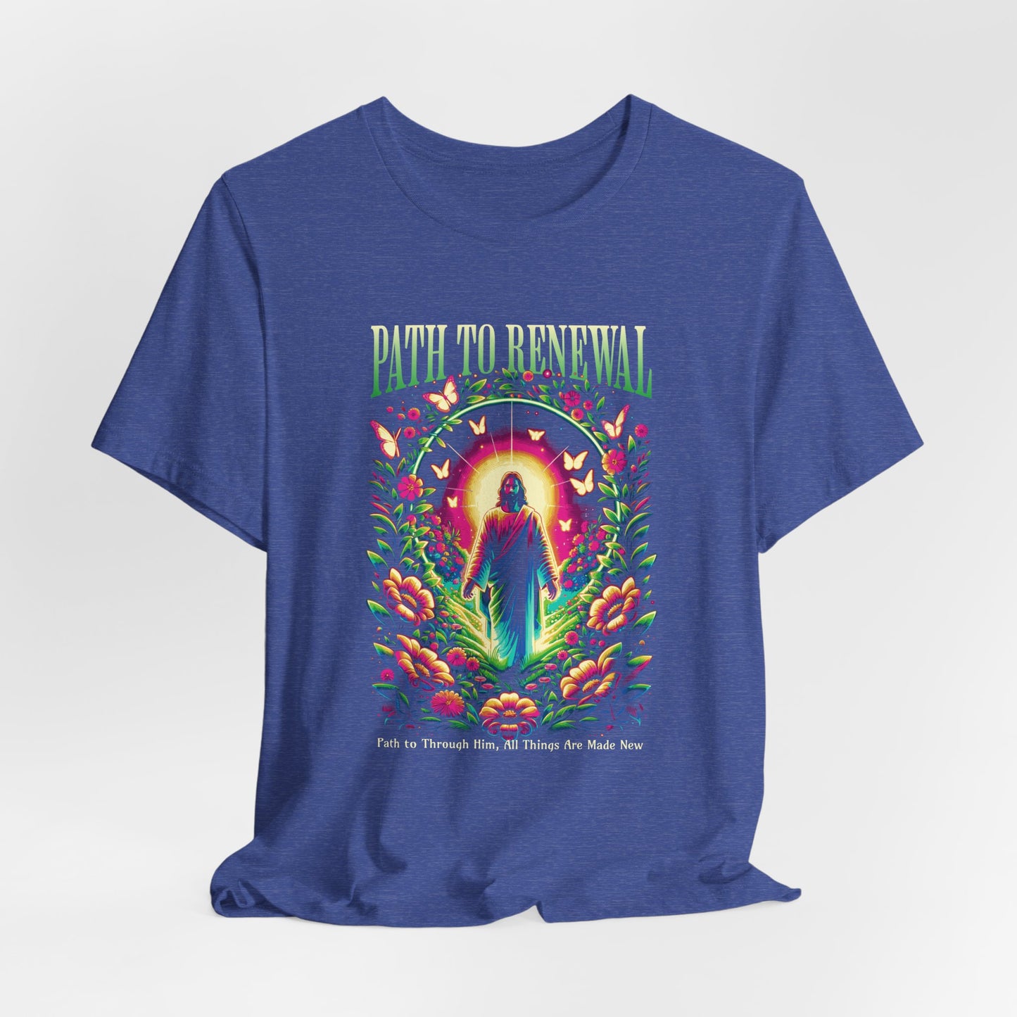 Path to Renewal T-Shirt — Spiritual Jesus Graphic Tee ("Path to Renewal")