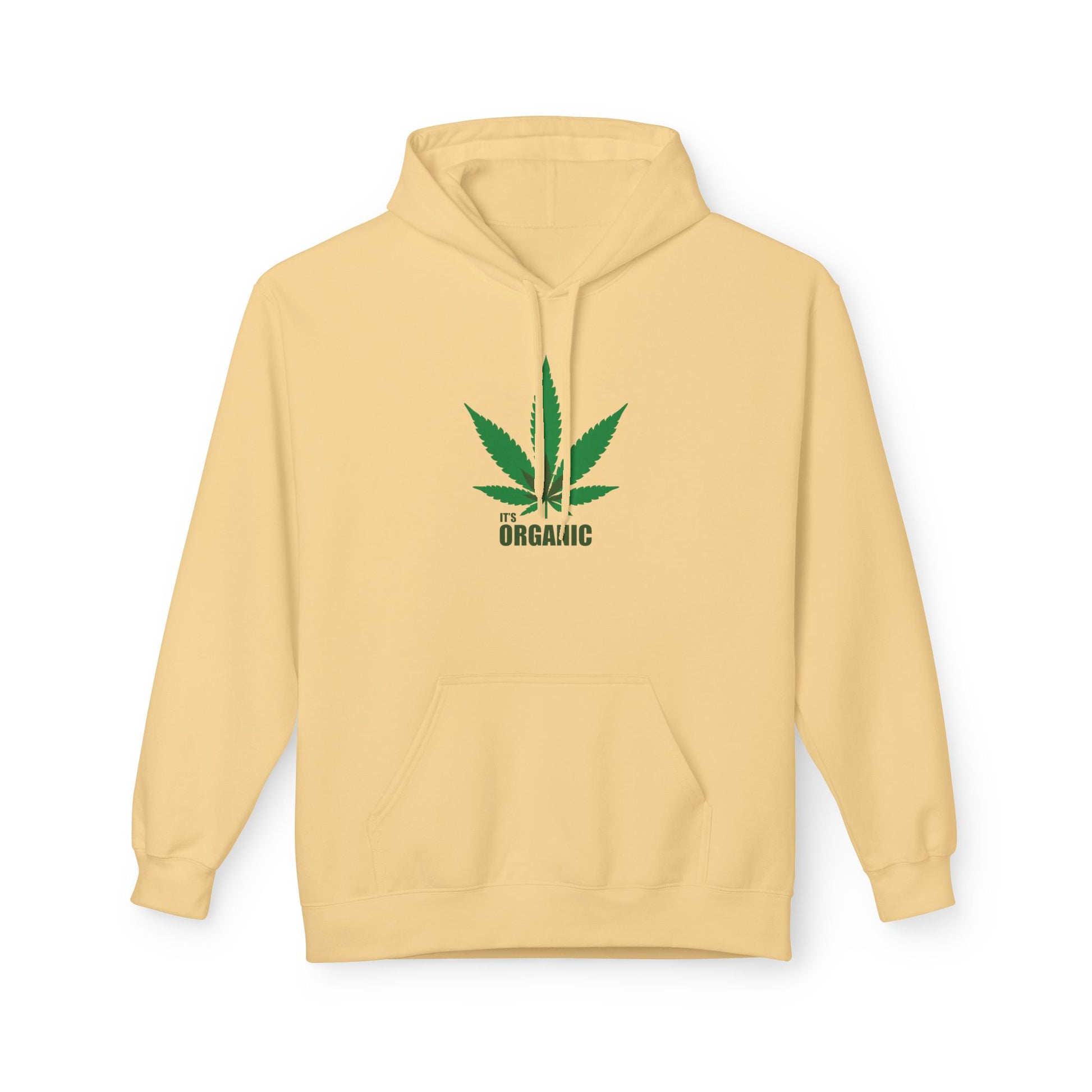 It's Organic, Marijuana Leaf, Unisex Midweight Softstyle Fleece Hoodie - Psychonaut Swag