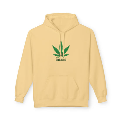 It's Organic, Marijuana Leaf, Unisex Midweight Softstyle Fleece Hoodie - Psychonaut Swag