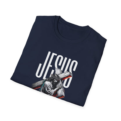 Jesus Cross T-Shirt — 'Jesus' Graphic Faith Tee for Christians