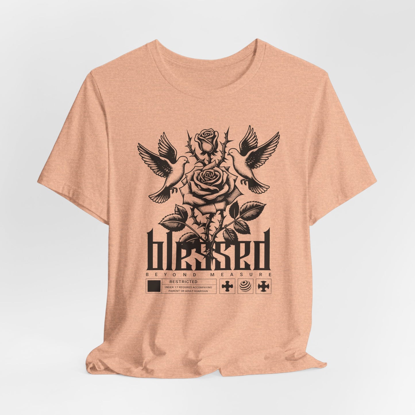 Blessed Rose Tee — Vintage Floral Graphic T‑Shirt