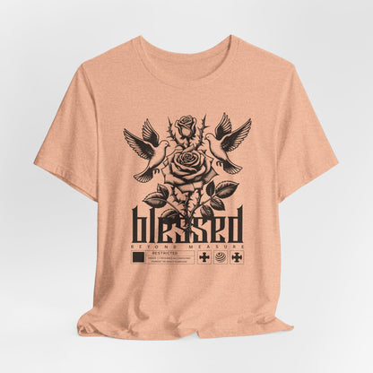 Blessed Rose Tee — Vintage Floral Graphic T‑Shirt